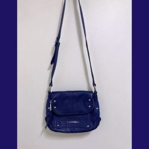 B Makowsky Royal Blue purse.